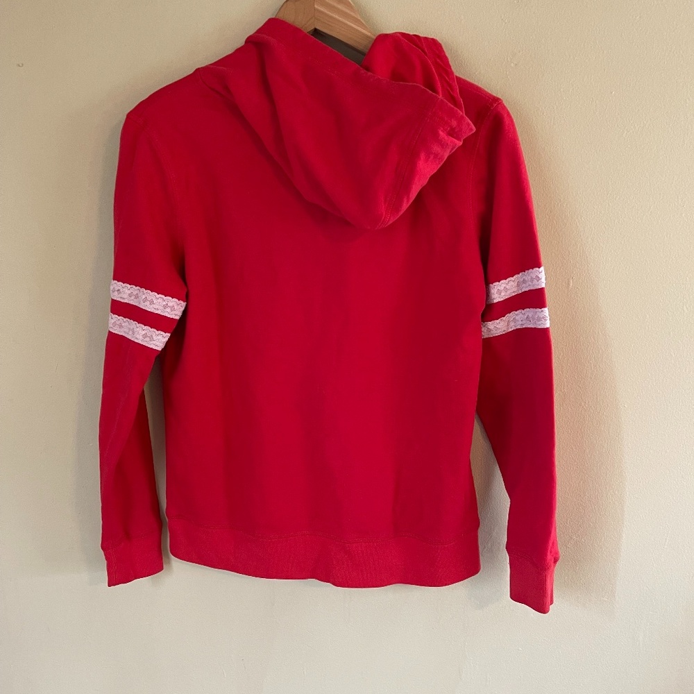 womens Wisconsin Badgers red hoodie sweatshirt, medium - Picture 3 of 12